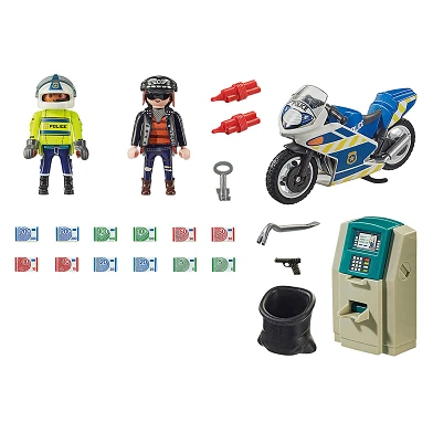 Playmobil City Action Police Moto Poursuite du voleur d'argent - 70572
