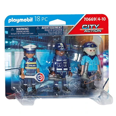 Playmobil City - Ensemble de figurines d'action Police - 70669