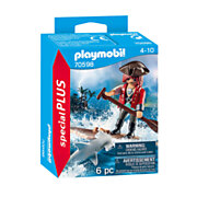 Playmobil 70598 Pirat mit Floß und Hammerhai