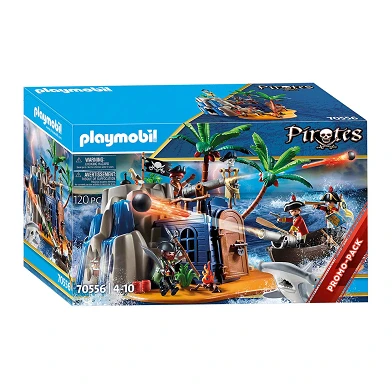 Playmobil 70556 Pirateneiland met Schuilplaats voor Schatten