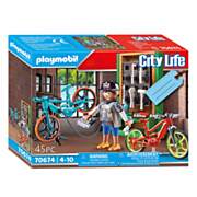 Playmobil City Life Geschenkset E-Bike Werkstatt - 70674