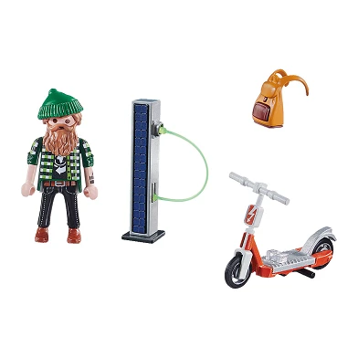 Playmobil Specials Hipster mit E-Scooter – 70873