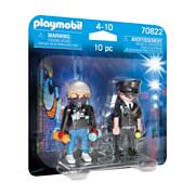 Playmobil City Action Duopack Policier et Pulvérisateur - 70822