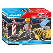 Playmobil City Action 71185 Bauarbeiter mit Kantenschneider