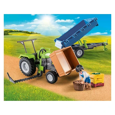 Playmobil Country Tracteur avec remorque - 71249