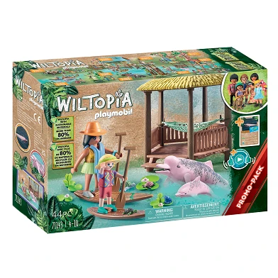 Playmobil Wiltopia - Tour en paddle avec les dauphins de rivière - 71143
