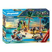 Playmobil Pirates Île au trésor des pirates avec squelette - 70962