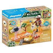 Playmobil Wiltopia en visite à Papa Autruche - 71296