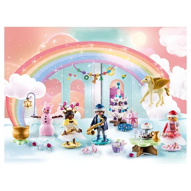 Calendrier de l'Avent Playmobil Noël sous l'arc-en-ciel - 71348