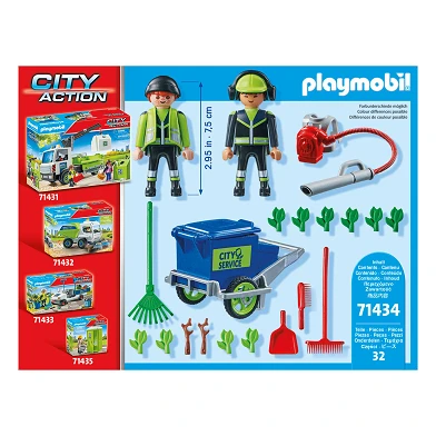 Playmobil City Action Figure Set Équipe de nettoyage - 71434