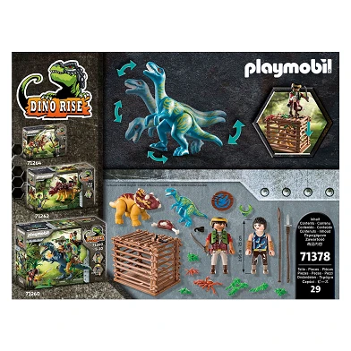 Playmobil Dino Rise Starter Pack Libération du Triceratops - 71378
