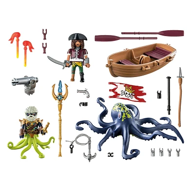 Playmobil Pirates Bataille contre la pieuvre géante - 71419