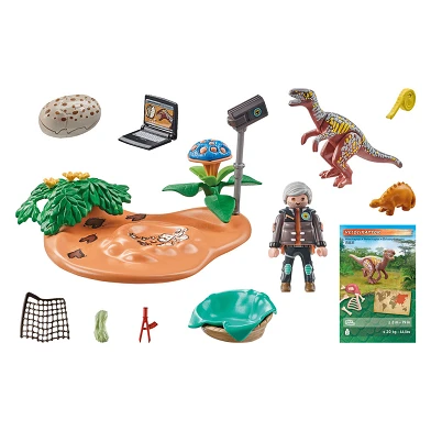 Playmobil Dinos Stegosaurus Nest mit Eierdieb – 71526