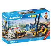 Playmobil My Life Promo Heftruck met Lading - 71528