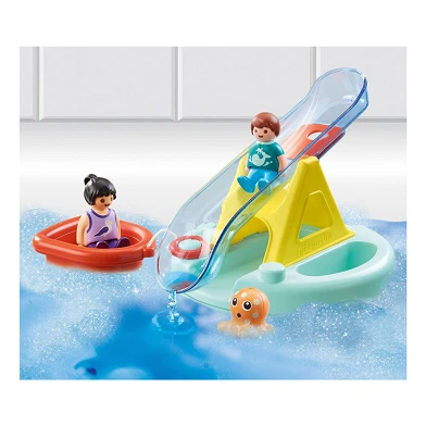 Playmobil 1.2.3. Badeinsel mit Wasserrutsche - 70635