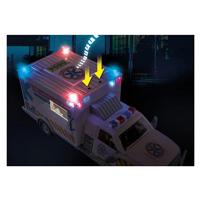 Véhicule de sauvetage Playmobil Action Heroes : Ambulance américaine - 70936