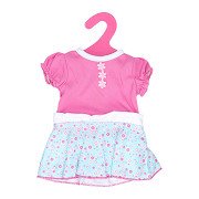 Baby Rose Puppenkleid, 40–45 cm – B