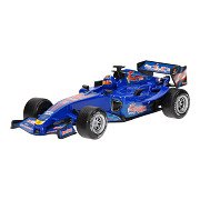 F1 Raceauto met Licht en Geluid - Blauw