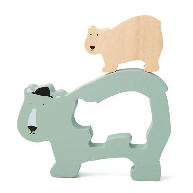 Puzzle en bois pour bébé Trixie - M. Ours polaire