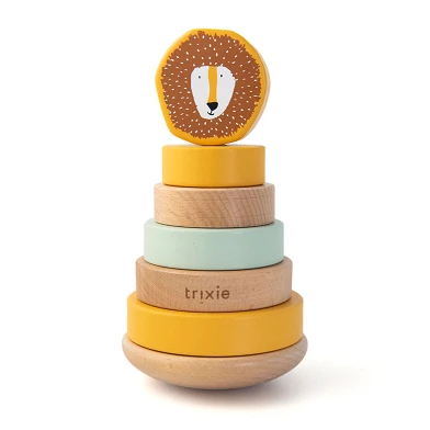 Trixie Stapelspielzeug aus Holz – Mr. Löwe, 7 Teile.