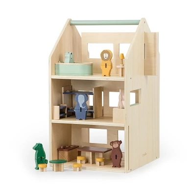 Trixie Puppenhaus aus Holz mit Zubehör