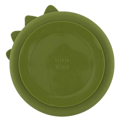 Assiette en silicone Trixie avec compartiments et ventouse - Mr. Dinosaure