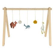 Trixie Babyspielgerät aus Holz Kamel, Reiher, Wal