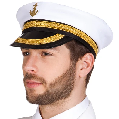 Capitaine de casquette de la marine
