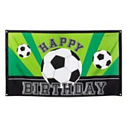 Flagge Fußball Happy Birthday, 150x90cm