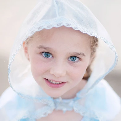 Cape Princesse Bleu Clair, 3-4 ans