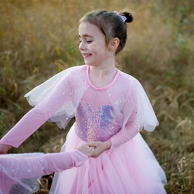 Robe de princesse rose élégante, 3-4 ans
