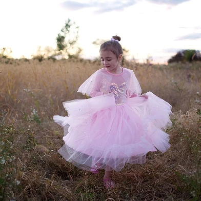Ankleidekleid Prinzessin Pink Elegant, 7-8 Jahre