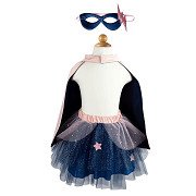 Verkleidungsset Super-Duper Heroine Pink/Navy, 7-8 Jahre