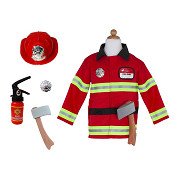 Ensemble de déguisement Pompiers avec accessoires, 5-6 ans