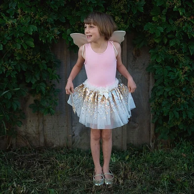 Set de déguisement Papillon Or avec Bâton, 4-6 ans
