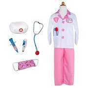 Set de déguisement Doctor Pink avec accessoires, 5-6 ans