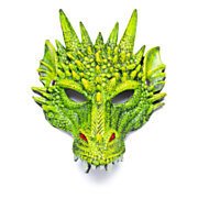 Drachenmaske grün