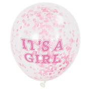 Confetti Ballonnen Meisje, 6st.
