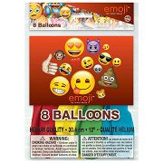 Ballonnen Emoji, 8st.