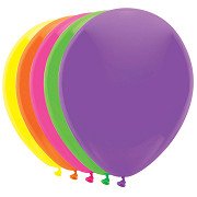 Luftballons 5 Neonfarben, 10St.