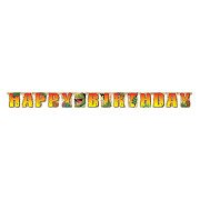 Guirlande de lettres Dino Joyeux anniversaire, 220 cm