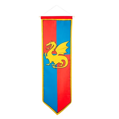 Bannière de Chevalier - Bleu/Rouge