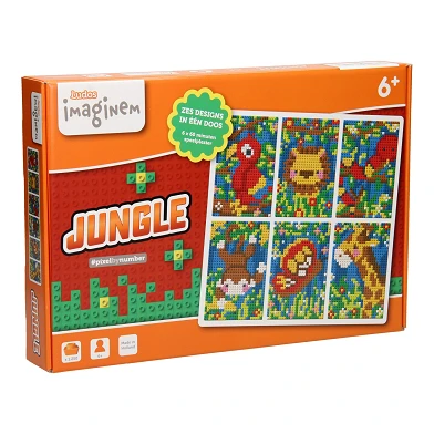 Ludos Pixel by Number Startset - Jungle, 1250st.