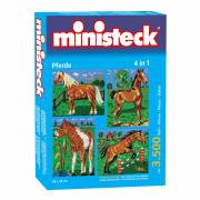 Ministeck Pferde mit Hintergrund 4in1, 3500St.