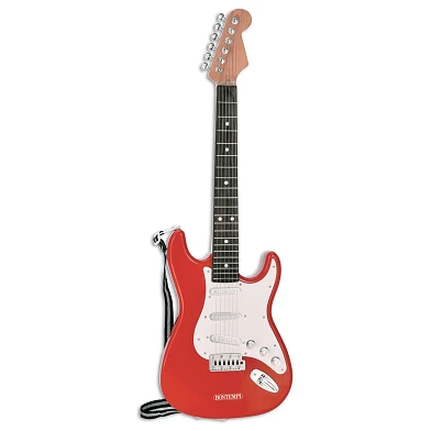 Guitare électrique Bontempi rouge avec sangle de guitare