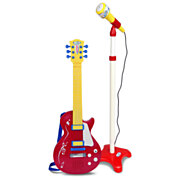 Bontempi E-Gitarre mit Bühnenmikrofon