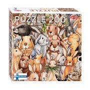 Puzzle Hasen, 200 Teile.