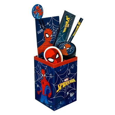 Spiderman Schreibtischset, 7-teilig.