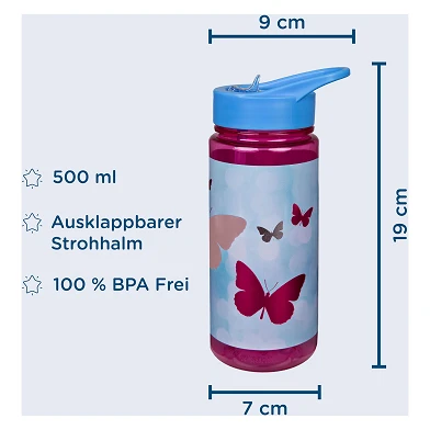 AERO Trinkflasche Schmetterlinge, 500ml