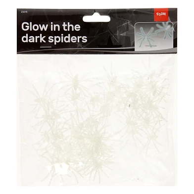 Araignées qui brillent dans le noir, 50 pièces.